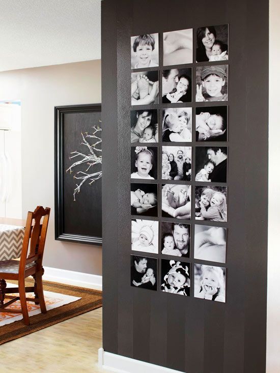 Renove a decoração de paredes com fotos de família